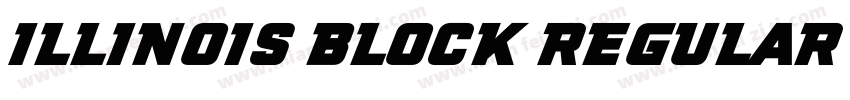 ILLINOIS block Regular字体转换